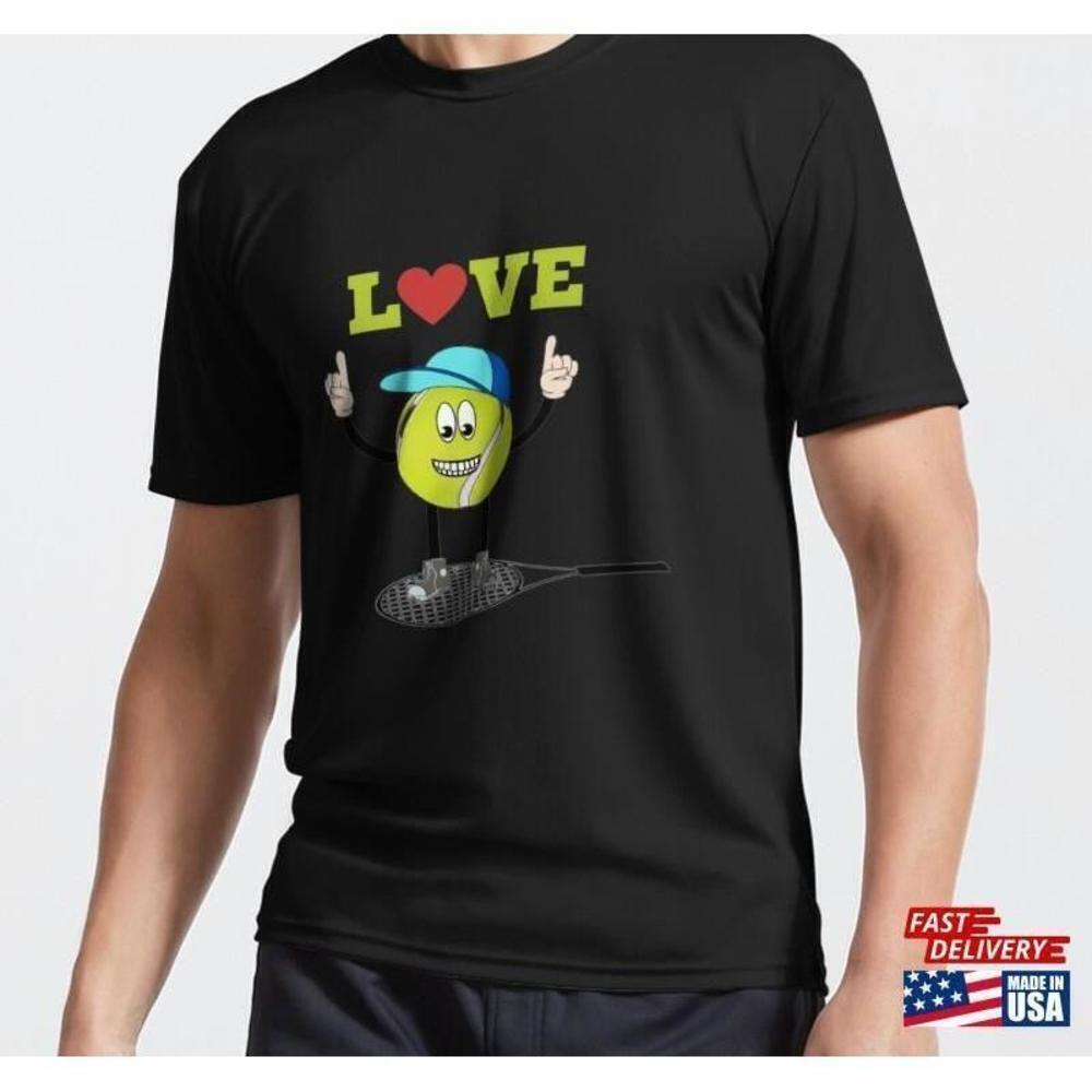 Tennis Ball Love Classic Sport Retro Fan Graphic Unisex T-Shirt